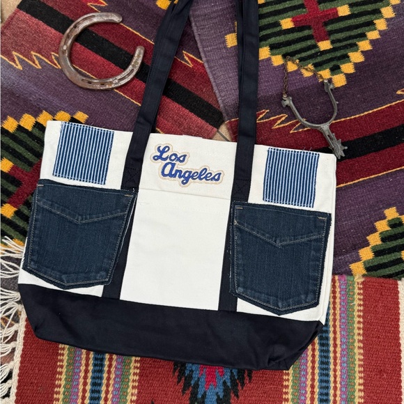 Vintage dodgers Los Angeles Tote Bag - Picture 3 of 4